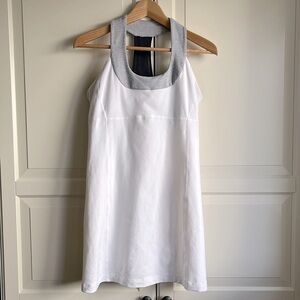 Lululemon Athletica white /grey halter neck tunic/dress.  Size US 6